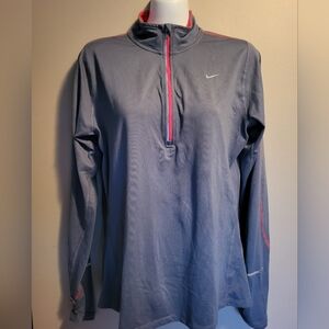Nike Women Running Zip Pull Over, Size Medium